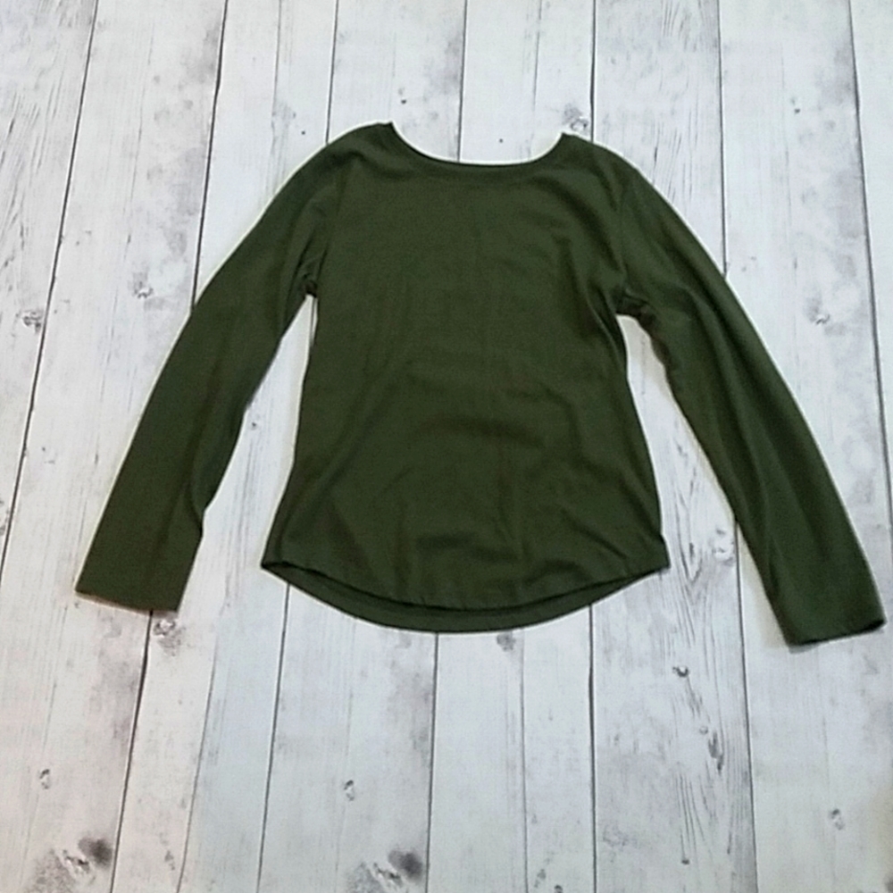 Wonder Nation Olive Green Size 6/6x long sleeve top